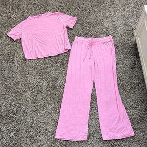 Nuuds bubblegum pink pajama set